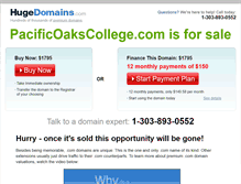Tablet Screenshot of pacificoakscollege.com